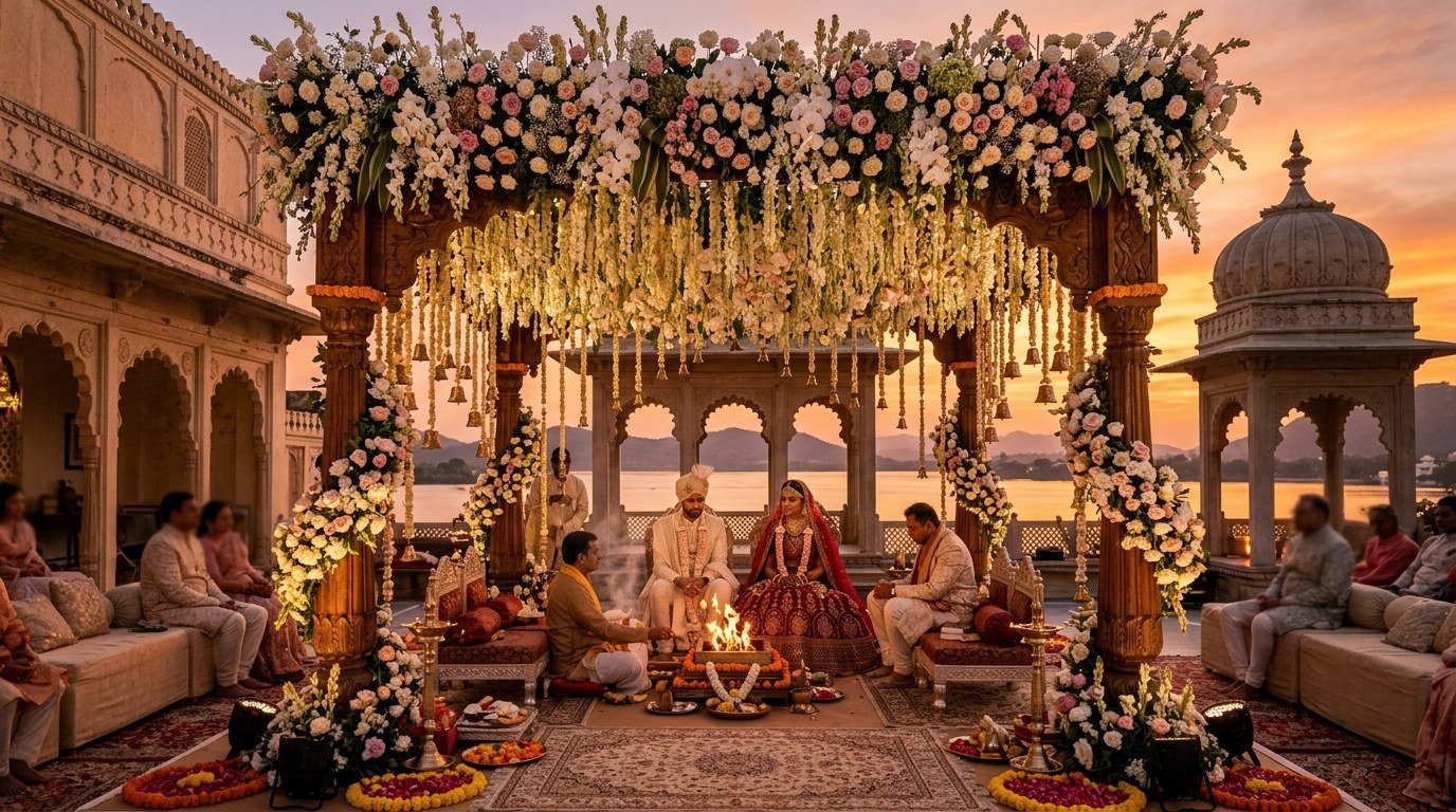 Luxury Indian Wedding Ceremony and Mandap Design